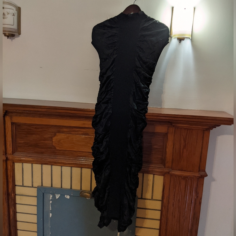 Zara Black Ruched Dress
